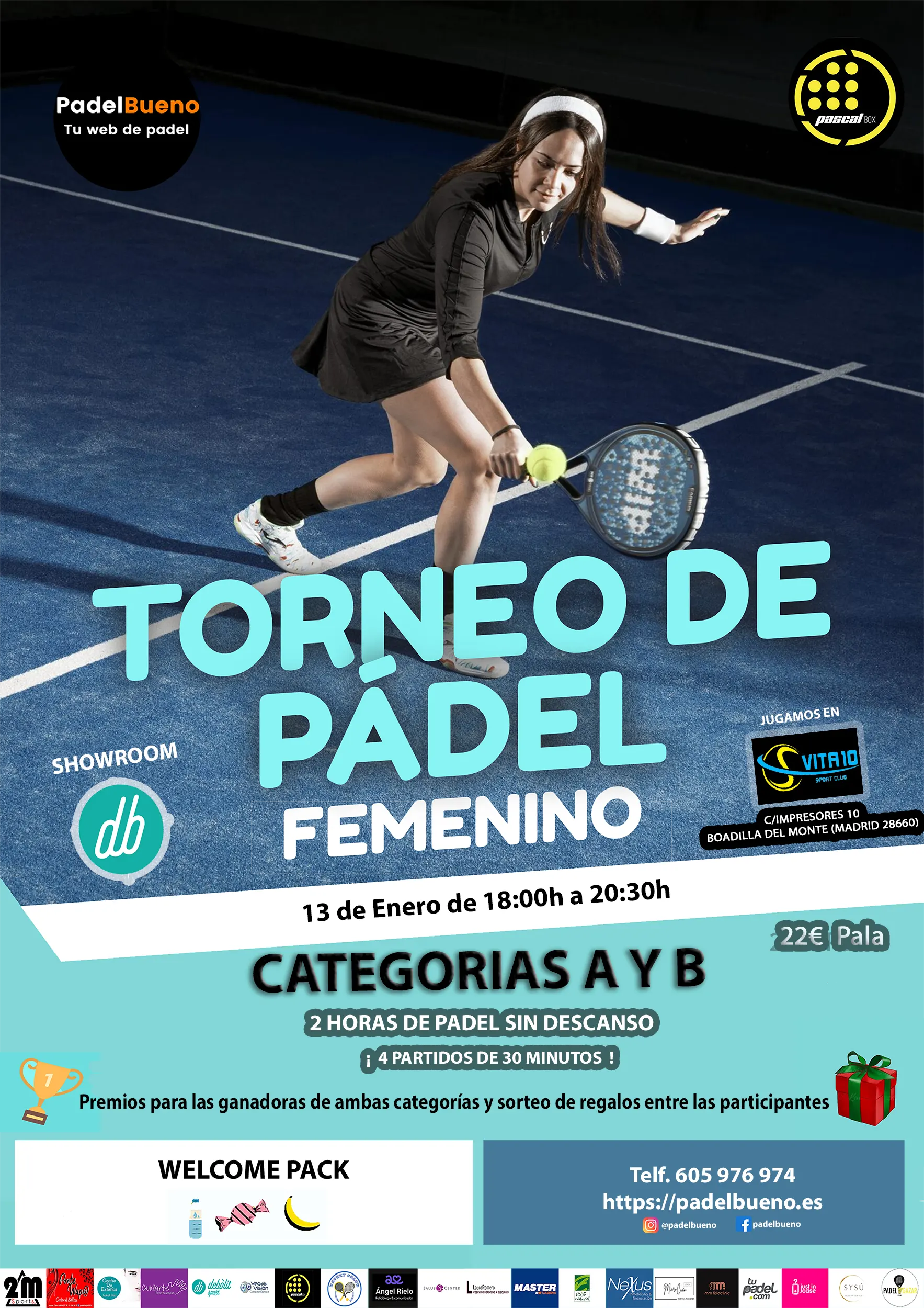 Torneo de Padel Femenino celebrado el día 2024-01-13 