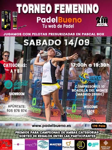 Torneo de Padel Femenino celebrado el día 2019-09-14
