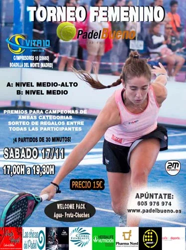 Torneo de Padel Femenino celebrado el día 2018-11-17