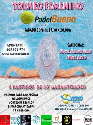 Torneo de Padel Femenino celebrado el día 2018-06-30