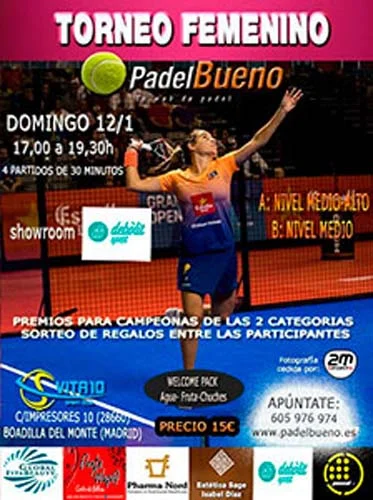Torneo de Padel Femenino celebrado el día 2019-01-12