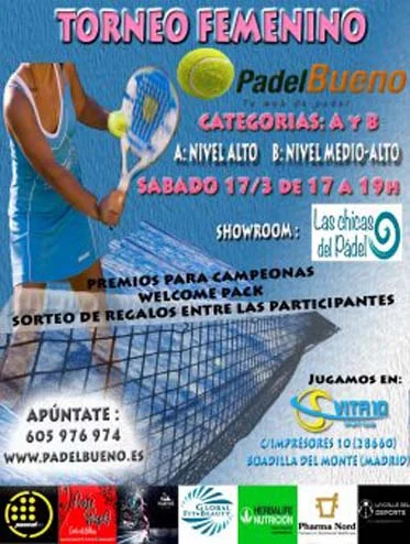 Torneo de Padel Femenino celebrado el día 2018-03-17